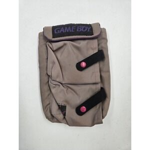 Vintage Nintendo Game Boy Official Carrying Case Tan Purple Canvas Pouch Bag